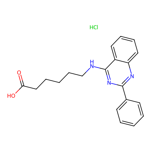 6-(2-Phenyl-quinazolin-4-ylamino)-hexanoic acid structure