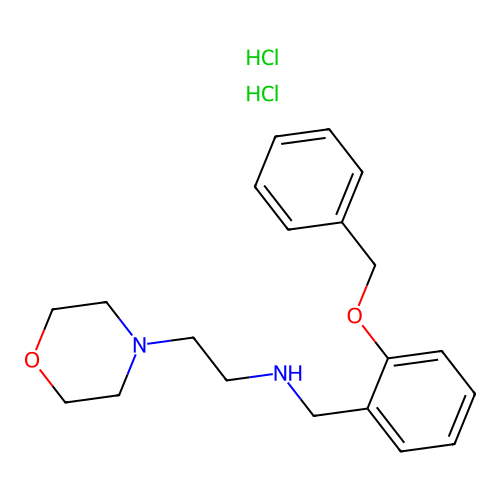 N-(2-(benzyloxy)benzyl)-2-morpholinoethanamine dihydrochloride structure