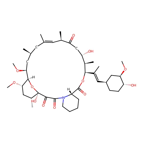 (1R,9S,12S,13R,14S,17R,18E,21S,23S,24R,25S,27R)-1,14-二羟基-12-[(E)-1-[(1R,3R,4R)-4-羟基-3-甲氧基环己基]丙-1-烯-2-基]-23,25-二甲氧基-13,17,19,21,27-五甲基-11,28-二氧杂-4-氮杂三环[22.3.1.04,9]二十八-18-烯-2,3,10,16-四酮 structure