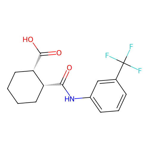CIS-HEXAHYDRO-N-(3-(TRIFLUOROMETHYL)PHENYL)PHTHALAMIC ACID structure