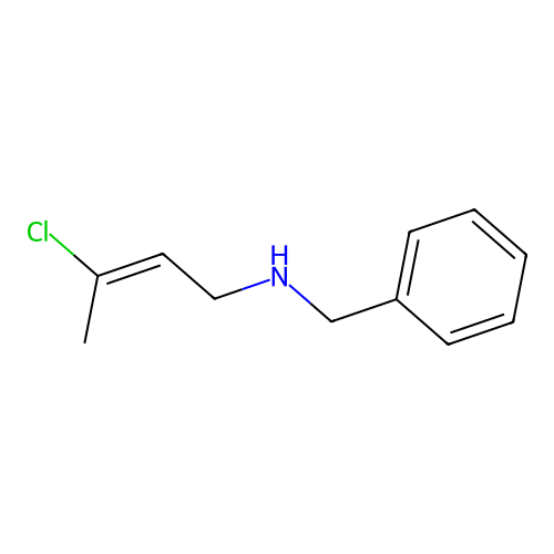 N-[(2E)-3-Chloro-2-buten-1-yl]benzenemethanamine structure
