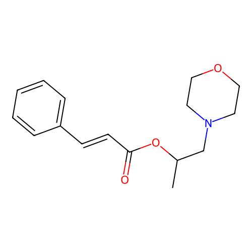 1-(morpholin-4-yl)propan-2-yl (2E)-3-phenylprop-2-enoate structure