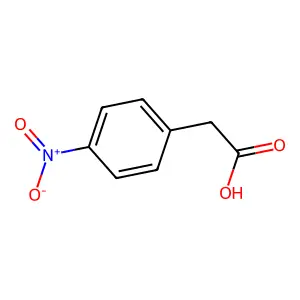 4-硝基苯乙酸 structure