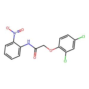 2-(2,4-dichlorophenoxy)-N-(2-nitrophenyl)acetamide structure