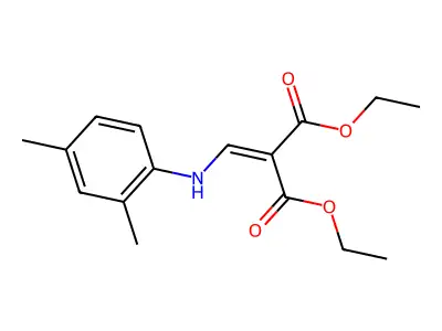 1,3-Diethyl 2-{[(2,4-dimethylphenyl)amino]methylidene}propanedioate structure