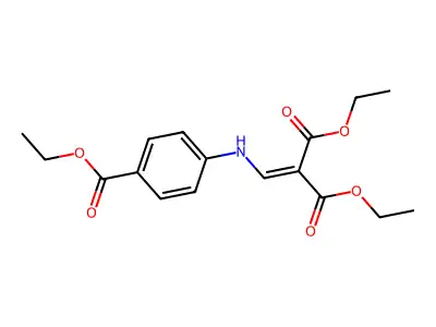 Diethyl 2-[(4-ethoxycarbonylanilino)methylidene]propanedioate structure