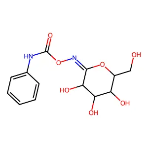 O-(D-Glucopyranosylidene)amino N-Phenylcarbamate structure