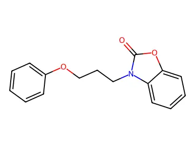 3-(3-phenoxypropyl)-1,3-benzoxazol-2(3H)-one structure