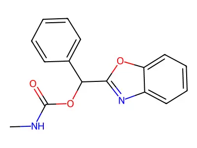 (1,3-Benzoxazol-2-yl)phenylmethyl N-methylcarbamate structure