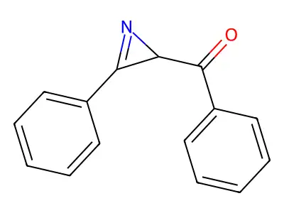 Methanone, phenyl(3-phenyl-2H-azirin-2-yl)- structure
