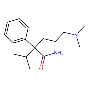 Valeramide, 5-(dimethylamino)-2-isopropyl-2-phenyl- structure