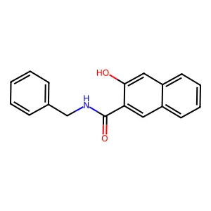 N-benzyl-3-hydroxynaphthalene-2-carboxamide structure