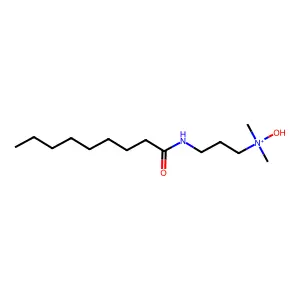 N-Hydroxy-N,N-dimethyl-3-[(1-oxononyl)amino]-1-propanaminium structure