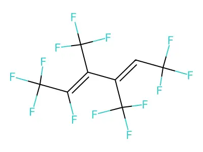 5H-Perfluoro-3,4-bis(trifluoromethyl)hexa-2,4-diene, cis/trans mix structure