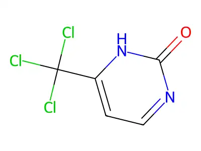 2(1H)-Pyrimidinone, 4-(trichloromethyl)- structure