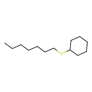 Cyclohexane, (heptylthio)- structure