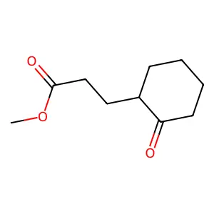Cyclohexanepropanoic acid, 2-oxo-, methyl ester structure