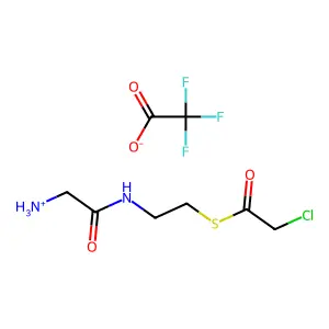 Acetic acid, chlorothio-, S-2-(2-aminoacetamido)ethyl ester, trifluoroacetate structure
