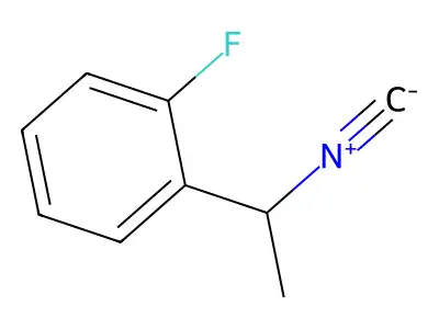 1-Fluoro-2-(1-isocyanoethyl)benzene structure