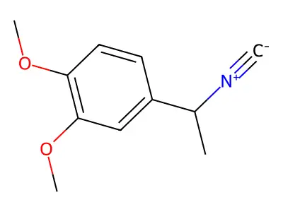 4-(1-Isocyanoethyl)-1,2-dimethoxybenzene structure