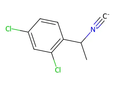 2,4-Dichloro-1-(1-isocyanoethyl)benzene structure