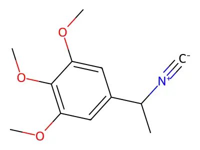 5-(1-Isocyanoethyl)-1,2,3-trimethoxybenzene structure