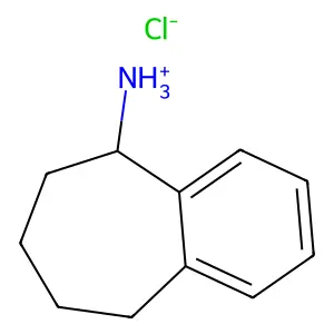 5H-Benzocyclohepten-5-amine, 6,7,8,9-tetrahydro-, hydrochloride (1:1) structure