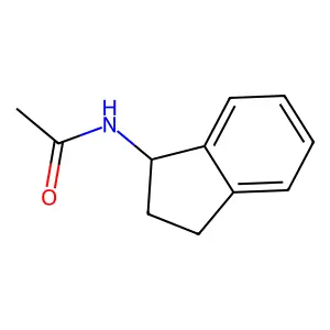 N-(2,3-dihydro-1H-inden-1-yl)acetamide structure