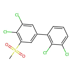 3-Methylsulfonyl-2',3',4,5-tetrachlorobiphenyl structure