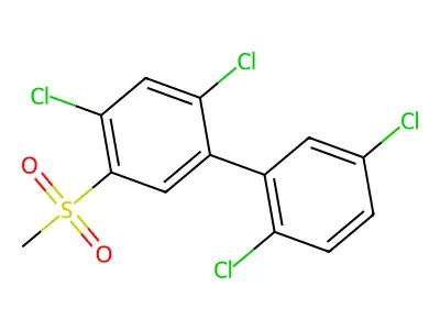 2,2',4,5'-Tetrachloro-5-(methylsulfonyl)-1,1-biphenyl structure