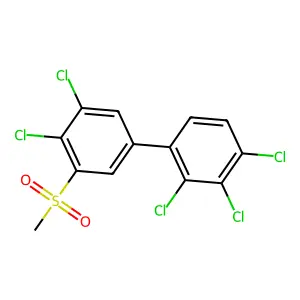 3-Methylsulfonyl-2',3',4,4',5-pentachlorobiphenyl structure