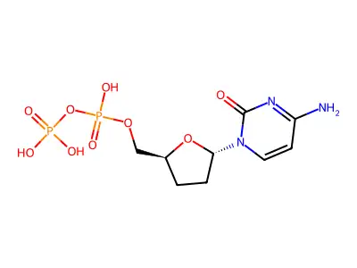 2',3'-Dideoxycytidine monophosphate structure