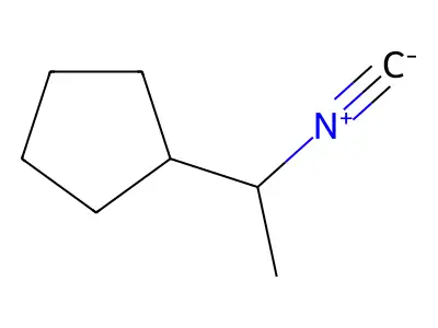(1-Isocyanoethyl)cyclopentane structure