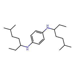 p-Phenylenediamine, N,N'-bis(1-ethyl-4-methylpentyl)- structure