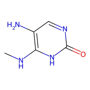 5-amino-6-(methylamino)-1H-pyrimidin-2-one structure