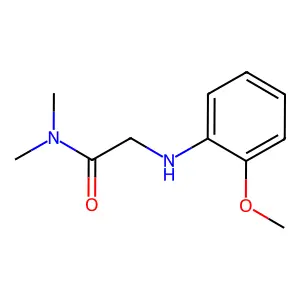 2-(邻茴香氨基)-N,N-二甲基乙酰胺 structure