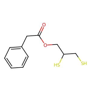 2,3-Dimercaptopropyl benzeneacetate structure