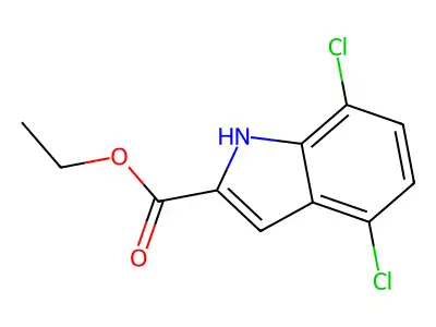 Ethyl 4,7-dichloro-1H-indole-2-carboxylate structure