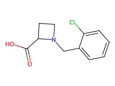 1-(2-Chloro-benzyl)-azetidine-2-carboxylic acid structure