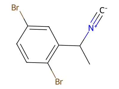 1,4-Dibromo-2-(1-isocyanoethyl)benzene structure