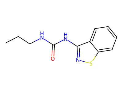 1-(1,2-Benzothiazol-3-yl)-3-propylurea structure