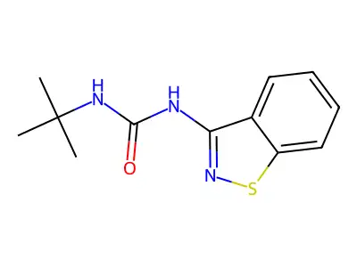 Urea, 3-(1,2-Benzothiazol-3-yl)-1-tert-butyl- structure