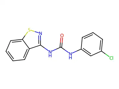 1-(1,2-Benzothiazol-3-yl)-3-(3-chlorophenyl)urea structure