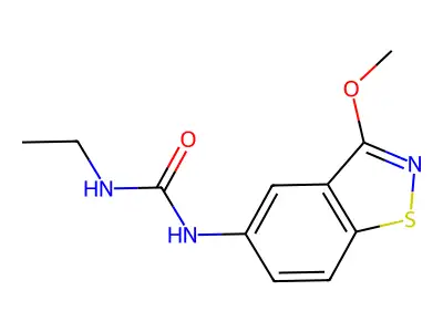1-Ethyl-3-(3-methoxy-1,2-benzothiazol-5-yl)urea structure