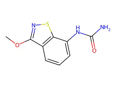 (3-Methoxy-1,2-benzothiazol-7-yl)urea structure