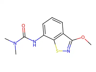 3-(3-Methoxy-1,2-benzothiazol-7-yl)-1,1-dimethylurea structure