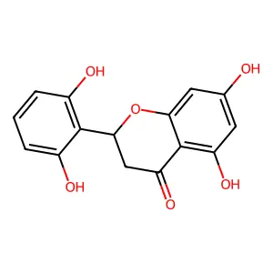 4H-1-Benzopyran-4-one, 2-(2,6-dihydroxyphenyl)-2,3-dihydro-5,7-dihydroxy-, (2S)- structure