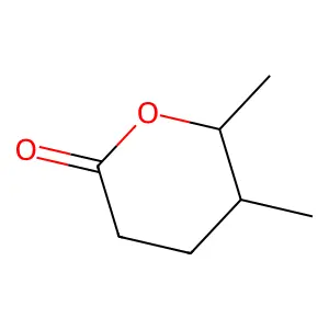 5,6-Dimethyltetrahydropyran-2-one structure