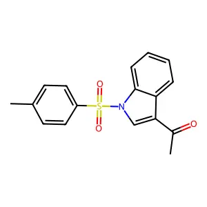 1-{1-[(4-Methylphenyl)sulfonyl]-1H-indol-3-yl}ethanone structure