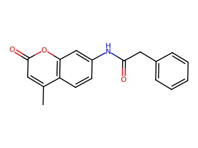4-Methyl-7-(phenylacetamido)coumarin structure